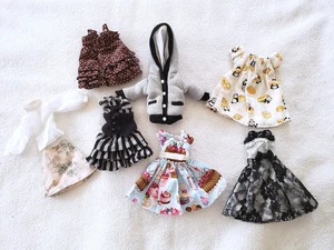 Conjunto de ropa para muñeca Neo Blythe Licca vestido chaqueta camisa falda 8 piezas #55 - Imagen 1 de 5