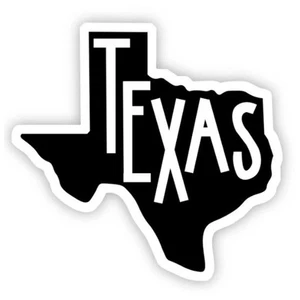 Texas Black Vinyl Sticker - Picture 1 of 1