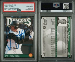 2004 Multi Ad Joey Votto Dayton Dragons Reds Rookie RC signed PSA 8 Auto PSA 8 - Picture 1 of 1
