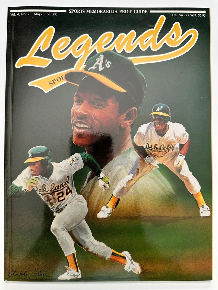 Legends Sports Memorabilia Magazine ~ Vol. 4 No. 2 May/June 91' ~ Henderson - Image 1 of 1