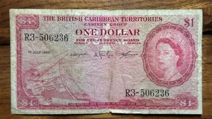 Eastern Caribbean 1 1960 QEII P-7 Fine R3-506236 - Picture 1 of 2