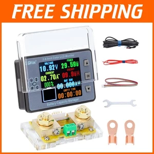 Monitor LCD Multifunzione Batteria 8-100V, 100A per Applicazioni Camper e Solari - Foto 1 di 9