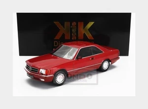 1:18 KK SCALE Mercedes Benz S-Class 500 Sec (C126) Coupe 1985 Red Met KKDC180336 - Picture 1 of 2