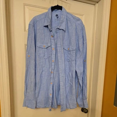Ocean & Coast Linen Button Down Shirt Mens XL Shirt Outdoor Casual Beach - Image 1 of 4