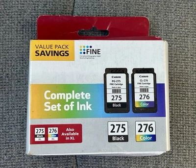 Genuine Canon PG-275/CL-276 Value Pack Ink Cartridges for PIXMA TS3520 TR4720 - Image 1 of 4