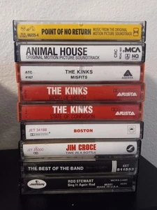 MIXED CASSETTE TAPE LOT rock pop 1970's 1980's  - Picture 1 of 1
