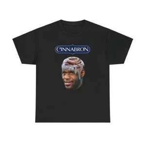 LeBron James Funny Graphic Tee Of Cinnabron Size Medium 100% Cotton - Picture 1 of 2