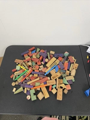 Childrens Building Blocks Lot Of 175  Unbranded Mix Shapes & Colors - Image 1 of 4