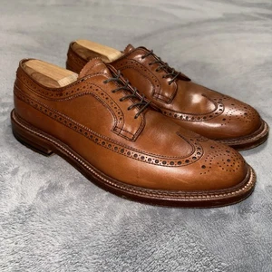 Alden 979 Long Wing Blucher Oxford Größe 8 B/D brüniert hellbraun Goodyear Welt USA - Bild 1 von 24