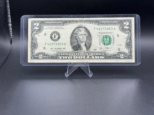 💵 2013 $2 Bill F42275963A • Crisp Jefferson Note • Atlanta District 💎 - Picture 1 of 2