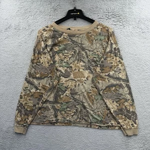 Cabelas Shirt Mens XXL Camouflage Long Sleeve Outdoor Hunting Realtree Hardwoods - Picture 1 of 9