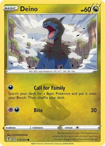 Deino 113/203 | Cielos en evolución | Juego de cartas coleccionables Pokémon casi nuevo - Imagen 1 de 1