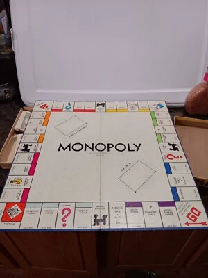 Vintage 1935 And 1946 Monopoly Game Boards With Wood Pieces Parker Brothers - Image 1 of 4