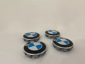 Set of 4 BMW Wheel Centre Caps 68mm For Most 1 3 5 7 Series X5 X6 M3 Z4 E36 E46 - Picture 1 of 3