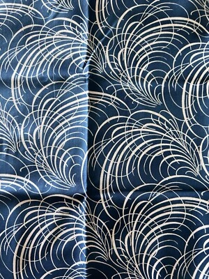 Blue Dreamweaver Blender Calligraphy By Jason Yenter for In The Beginning Fabric - Image 1 of 2