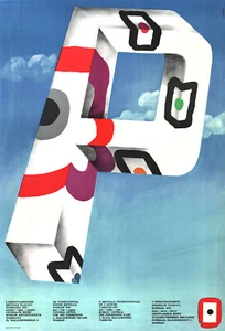 5. internationale Poster Biennale ORIGINAL polnisches Ausstellungs-Plakat 1974 - Picture 1 of 1