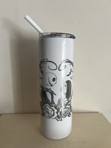 Nightmare Before Christmas 20oz Tumbler White - Picture 1 of 6