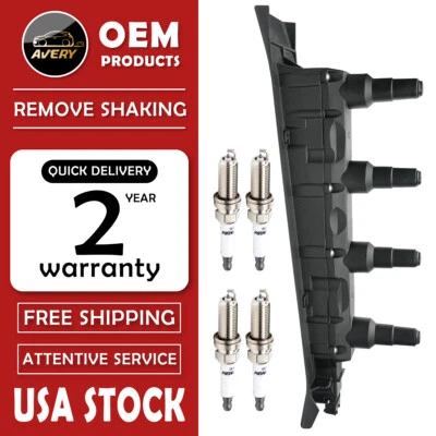 Bobina de encendido + paquete de bujías para SAAB 9-3 9-5 1999-2009 C1705 UF577  Foto 1 de 4