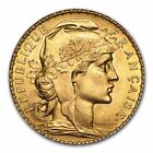 France Gold 20 Francs French Rooster Coin (1899-1914) AU