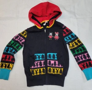 Little Miss Matched Colorful Small Kids Sweater Disney Mickey Minnie Embroidered - Picture 1 of 7