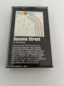 SESAME STREET IN HARMONY Cassette Tape DOOBIE BROTHERS LINDA RONSTADT Rare - Picture 1 of 3