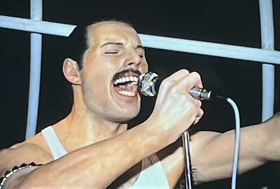 Queen Freddie Mercury Photo Transparency Rock Circus London Orig Circa Mid 1980s - Image 1 of 4