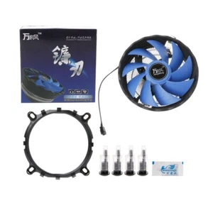 Ventilador enfriador CPU de refrigeración de alta eficiencia Ventilador silencioso grande de 12 cm para Intel LGA775 - Imagen 1 de 8