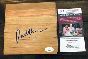 Dante Exum Signed Utah Jazz/Australia Signed 6x6 Floor Board W/ JSA COA - Picture 1 of 1