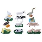 12 Pieces  Farm Animal Models Action Figures Toy Collectibles