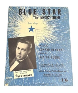 BLUE STAR THE MEDIC THEME LES HOWARD MUSIC SHEET - Picture 1 of 2
