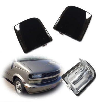 Juego de pares de luces marcadoras laterales de estacionamiento de esquina ahumadas para camioneta Chevy Safari 1995-2005 Foto 1 de 4