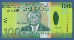 SAMOA -- 100 TALA ND ( 2017 ) -- SC- / aUNC -- PICK 44b . - Picture 1 of 2