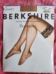 BERKSHIRE Nylon Strümpfe Spitze Sissy Overknee City beige Queen 1 150-225 lbs - Bild 1 von 9