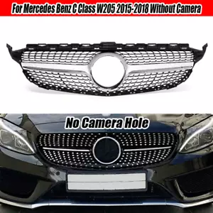 Front Grille Gem Grill For Mercedes-Benz W205 C200 C250 C300 2015-2018 - Picture 1 of 14