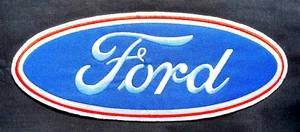 Blue oval embroidered cloth back patch BXA06 - Picture 1 of 1