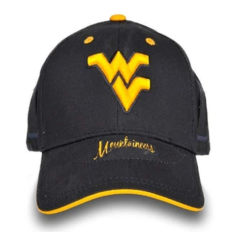 NCAA West Virginia Mountaineers EVOCAP Baseball Hat Built in Sunglasses Holder Cover