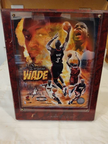 NBA Dwyane Wade Miami Heat Cherry Plaque 13" x 10.5" Limited Edition 772/2005 Cover