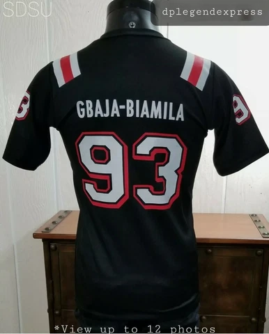 NCAA SAN DIEGO STATE SDSU AZTECS KABEER GBAJA-BIAMILA #93 SGA JERSEY ADULT SZ SM Cover