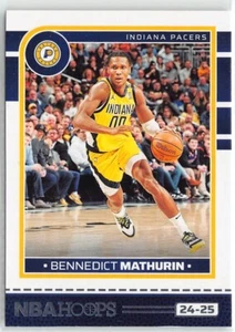 2024-25 Panini NBA Hoops Bennedict Mathurin Base Indiana Pacers #56 - Imagen 1 de 2