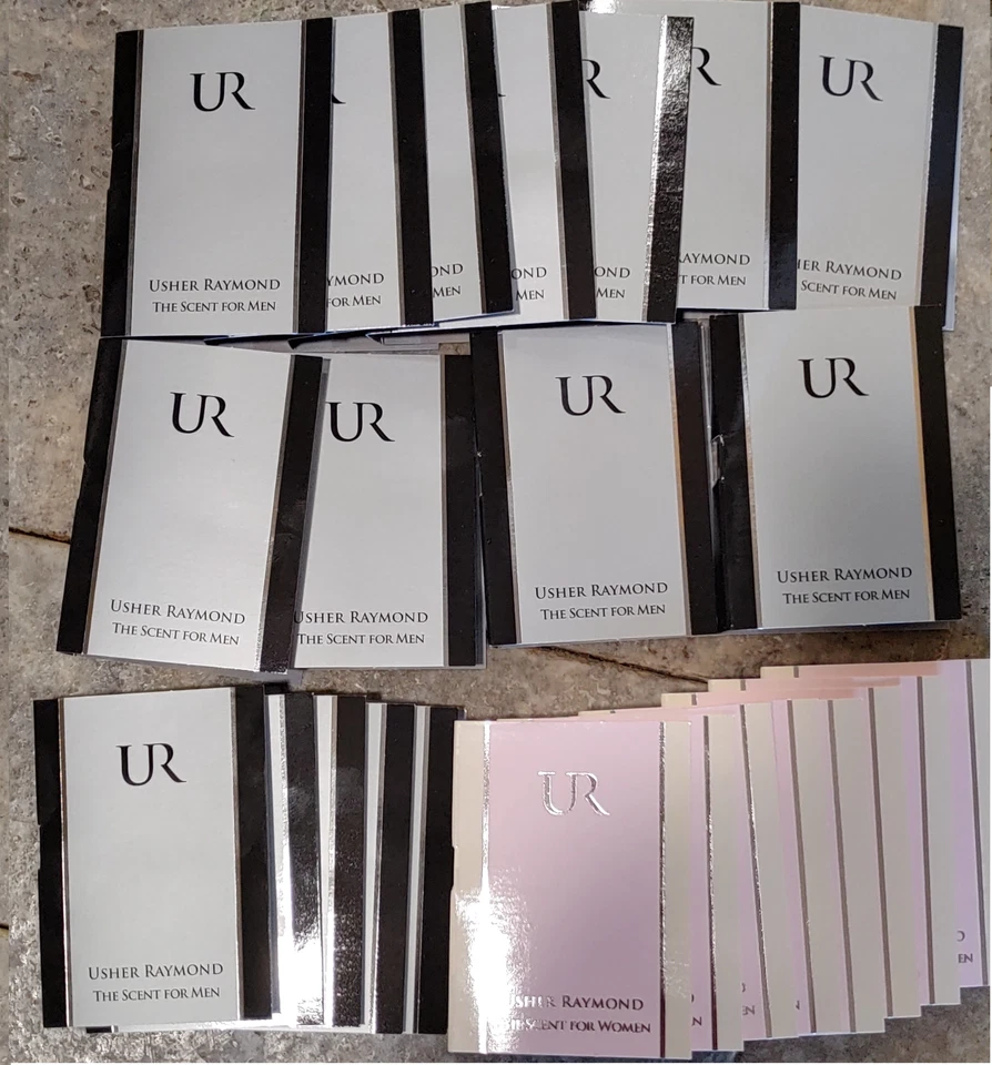 lote de 24 frascos en spray de colonia perfume en una tarjeta auténtica USHER Foto 1 de 1