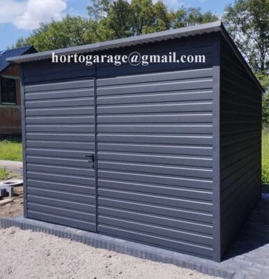 2x3 Garage Hobbyraum Gartenbox CONTAINER Lagerbox Blechgarage Gartenhaus Laube - Bild 1 von 2