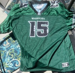 NCAA Colt Brennan #15 Hawaii Warriors Green Jersey Adult Size XX Large New w tag