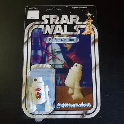 Figura de acción Knock-Off Bootleg Star Wars Srar Wals Arturito R2-Rito r2-d2 Foto 1 de 4