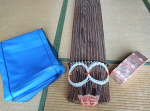 Beginner's Koto 13 Strings 183cm 72 in w/Carving Japan Musical Instrument - Picture 1 of 21