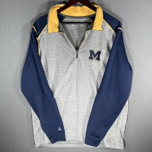 Michigan Wolverines Sweatshirt Pullover 1/4 Zip Embroidered Sz XL - Picture 1 of 7