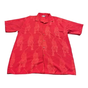 Vintage Trust Oriental Red Tiger AOP Button Shirt Adult Men’s Size XL Rare Vintage - Bild 1 von 4