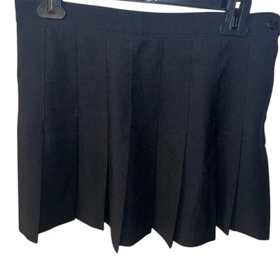 HEAD теннис юбка женщин 8 плиссированные черный гольф сделано в США опрятный винтажный * читать - Изображение 1 из 4