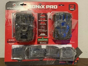 Trail Camera Stealth 2 Pk Sonix Pro 36 MP cellulare doppia SIM 80 piedi Range 32GB SD - Foto 1 di 2