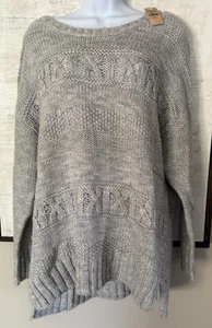 American Eagle Oversize Pullover mit Rundhalsausschnitt Damen XL grau NEU mit Etikett! - Bild 1 von 8