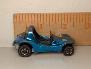 Hot Wheels Redlines 1969 Sand Crab Mattel Vintage Blue With Flower Decals - Picture 1 of 10